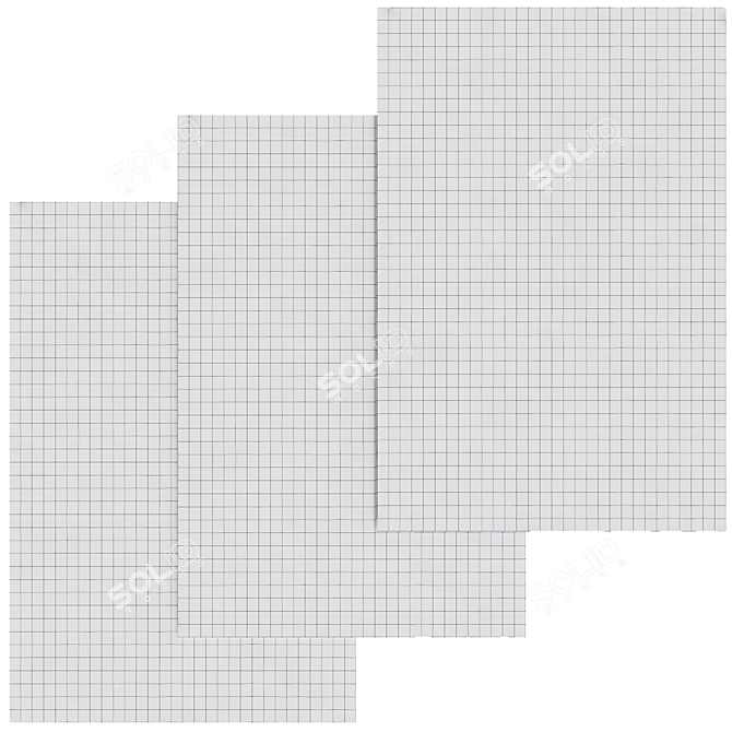 Luxury Turkish Inspired Rugs 3D model image 2