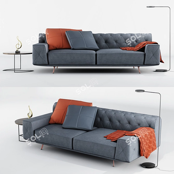 O`Prime RITZ Sofa: The Epitome of Elegance 3D model image 1