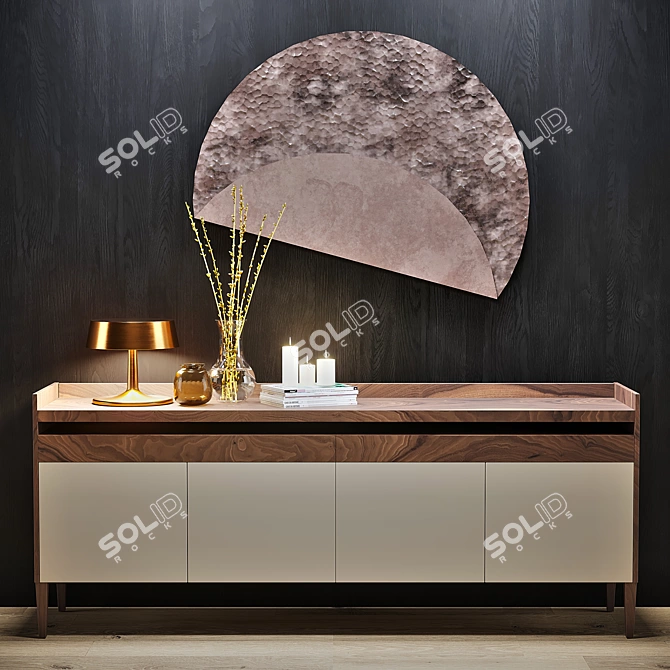 Elegant Romana Sideboard: Molteni & C Quinten 3D model image 1