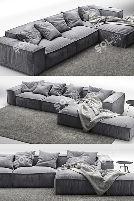 BONALDO Peanut b 4 - Sleek & Contemporary Sofa 3D model image 2