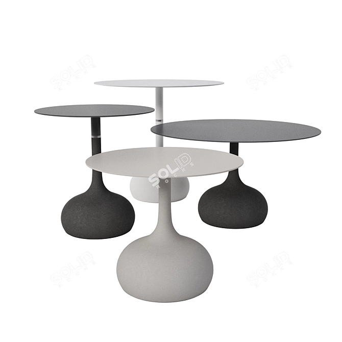 Elegant Saen Table 3D model image 1