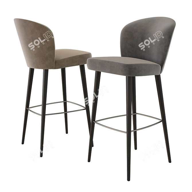 Modish Minotti Aston Stool 3D model image 2