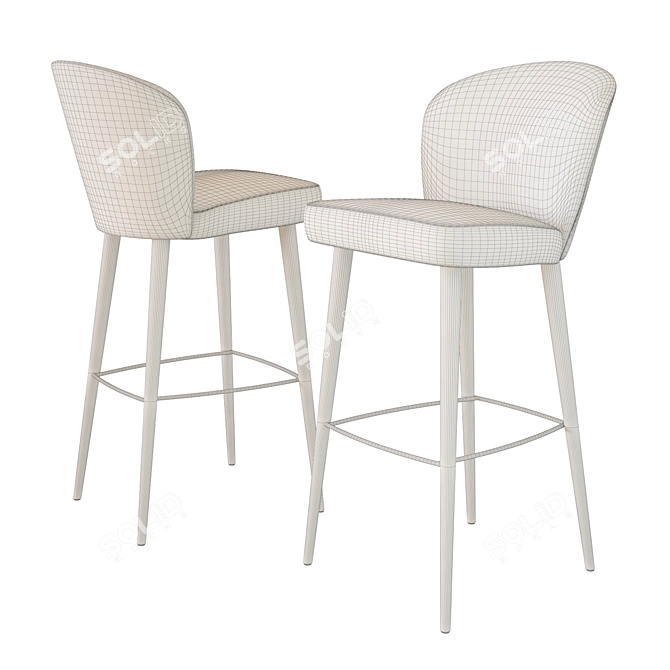 Modish Minotti Aston Stool 3D model image 3