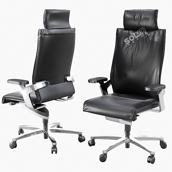 Wilkhahn ON Office Chair: Dynamic Comfort in Motion 3D model image 1