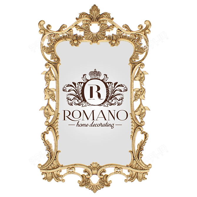 Luxury Sculpted Mirror: Lucretia Romano Home 3D model image 1