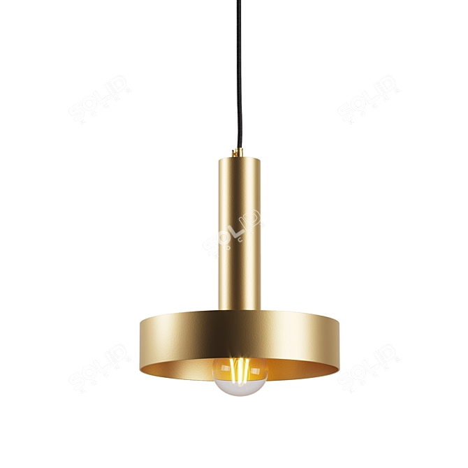 Modern Steel Art Lamp 3D model image 2