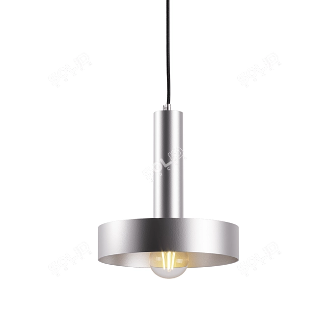 Modern Steel Art Lamp 3D model image 3