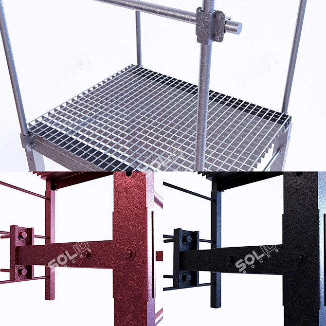 Vertical Escape: Versatile Fire Safety Solution 3D model image 2