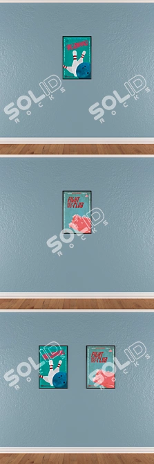 Artistic Wall Decor Set 332 3D model image 3