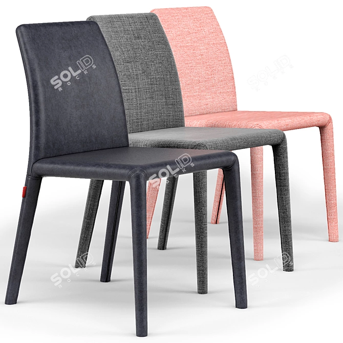 Modern Emi Chair: Sleek Design & Quality Craftsmanship 3D model image 1