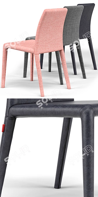 Modern Emi Chair: Sleek Design & Quality Craftsmanship 3D model image 2