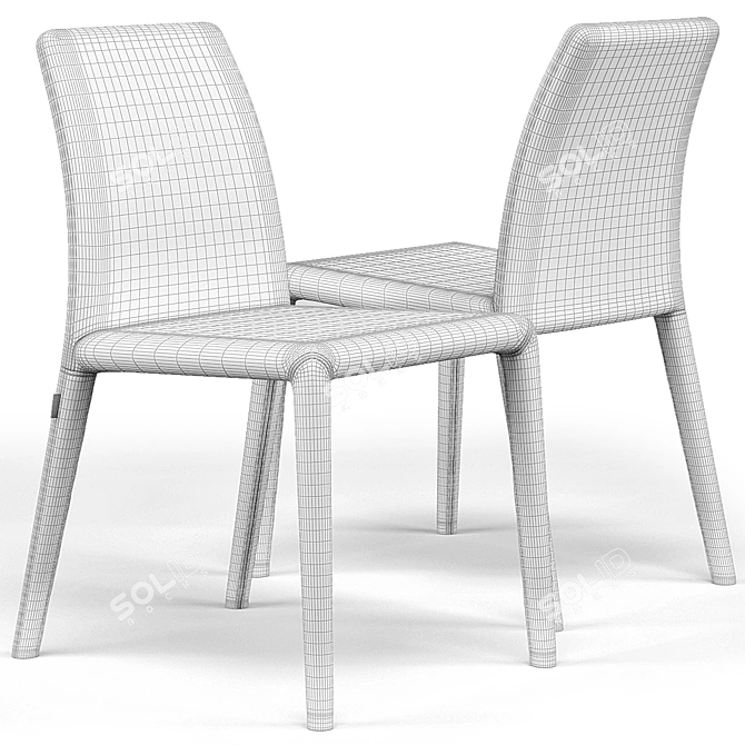 Modern Emi Chair: Sleek Design & Quality Craftsmanship 3D model image 3