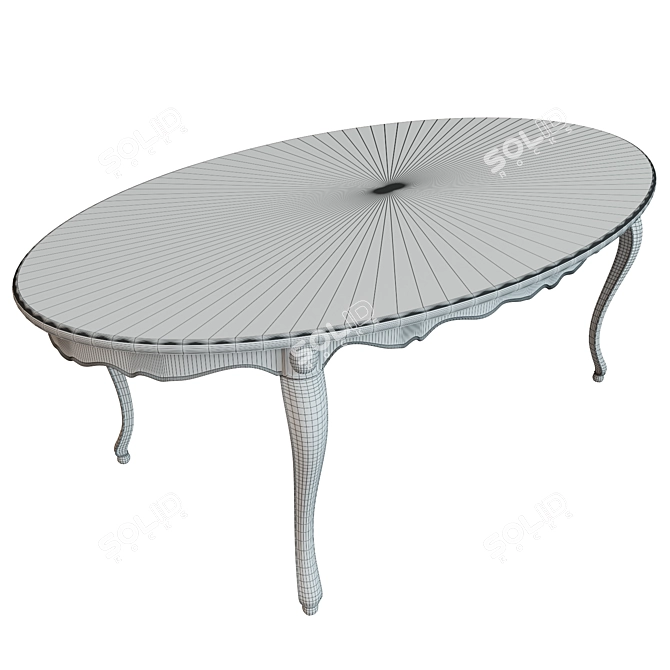 Classic Table (L-2100) 3D model image 3