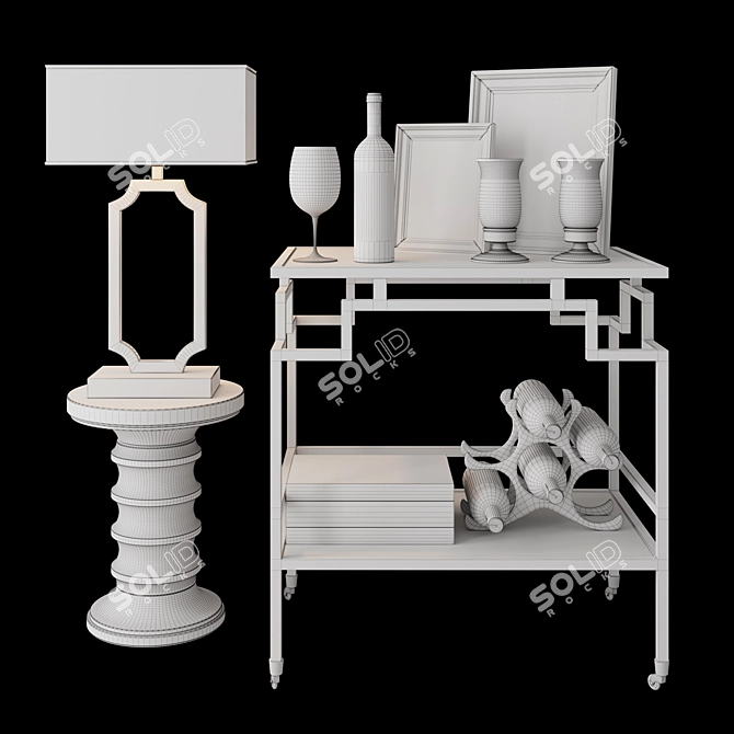 Luxury Eichholtz Decor Set 3D model image 2