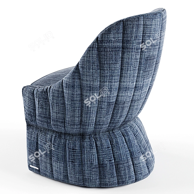 Designer Armchair: Tracey by Visionnaire 3D model image 2