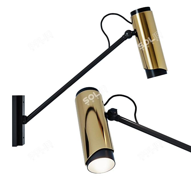 Adjustable Wall Light: Romatti Einstellbare 3D model image 1