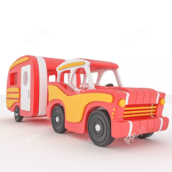 Adventure Caravan Set 3D model image 1