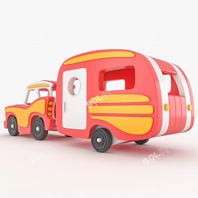 Adventure Caravan Set 3D model image 2