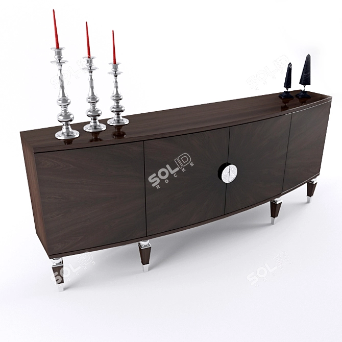 Viento Sideboard: Stylish Storage with Versatile Sizes 3D model image 1