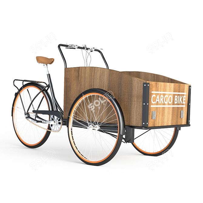 Christiania Cargo Bike: Max 2014+vray, FBX 2009 (Reassign Materials) 3D model image 1