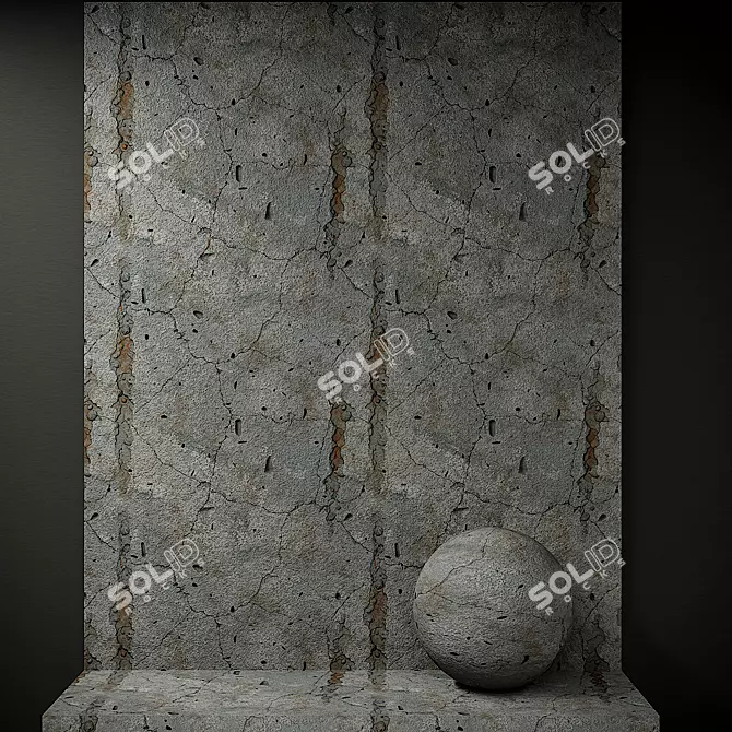 Rustic Art Beton Plaster 3D model image 1