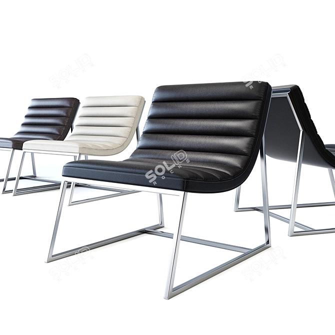 Haiku Bel Air Lounge Chair - Timeless Elegance 3D model image 1