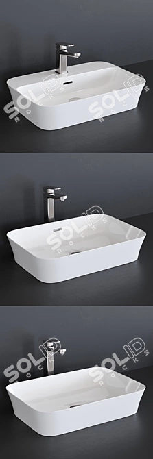 Modern Ceramic Washbasin - IPALYSS 3D model image 2