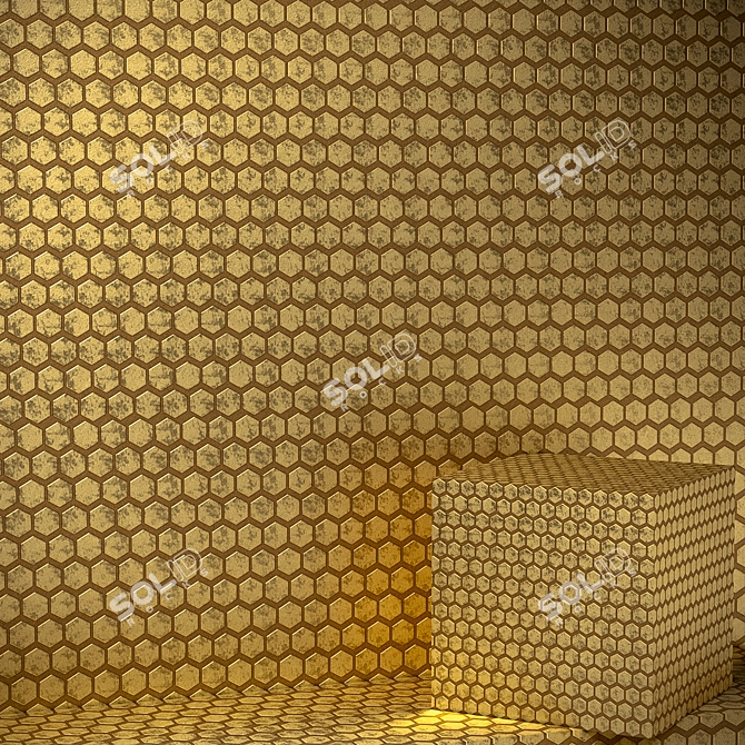 Elegant Brass Polished Decor 3D model image 2