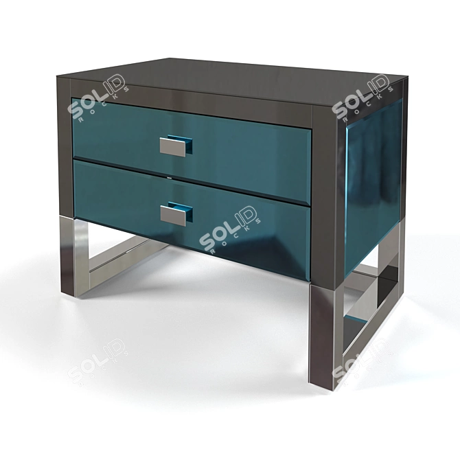 Elegant Mirror Cabinet - Art 89 3D model image 1