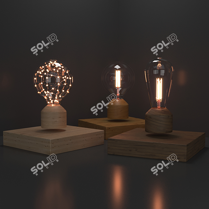 Cosmic Levitating Lamp 3D model image 1