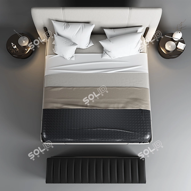 Cozy Dream: New Bed 3D model image 2