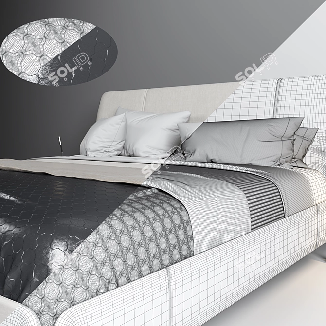 Cozy Dream: New Bed 3D model image 3