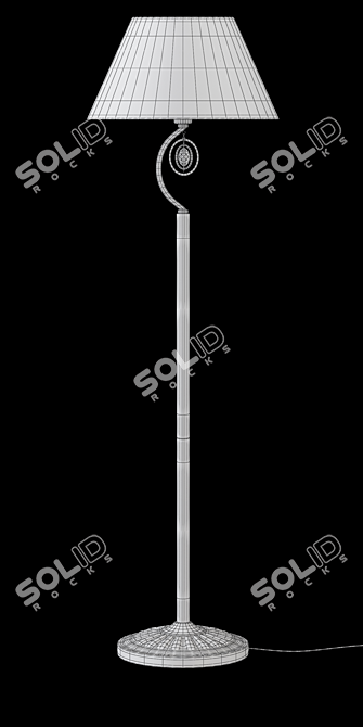 Freya Luciana Floor Lamp - Elegant Lighting Solution 3D model image 3