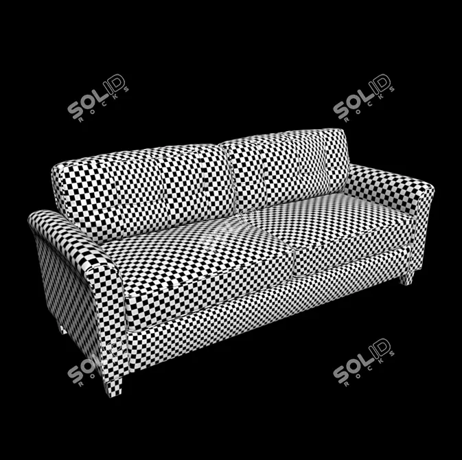 Title: Contemporary Chic Sofa

Description (translated from Russian): This modern sofa combines sleek design with superior comfort. Its clean lines and trendy color 3D model image 3