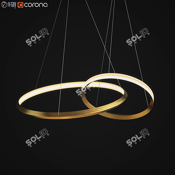 Bronze Age-inspired Oracle 2 Ring 3D model image 1