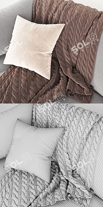Convertible Sofa Bed: MOON 111 3D model image 3