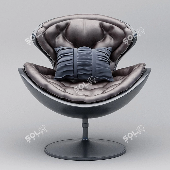 Sleek and Chic Chair 3D model image 2