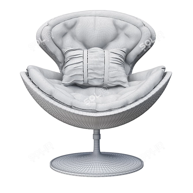 Sleek and Chic Chair 3D model image 3