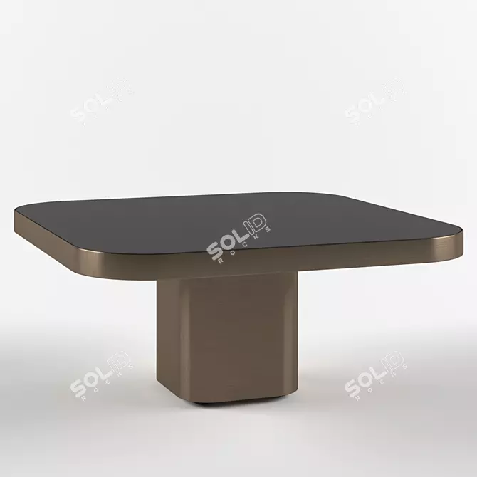 Sleek Bow Coffee Table 3D model image 1