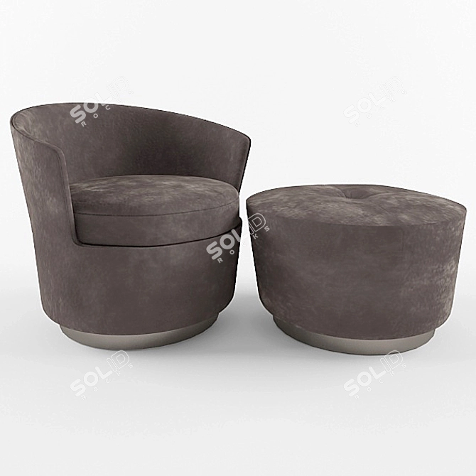 Elegant Armchair for Maximum Comfort 3D model image 1