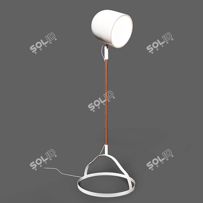 Title: Elegant Floor Lamp for Ambience 3D model image 1