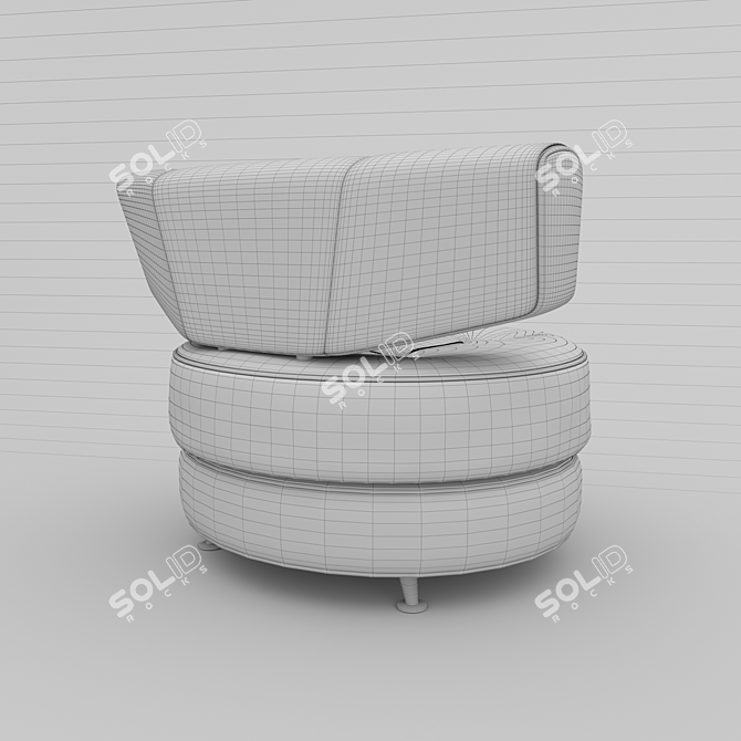 Breeze Swivel Chair | Stylish & Functional 3D model image 3
