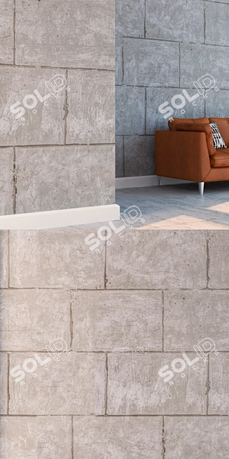 Seamless Detailed Blocks 3D model image 3