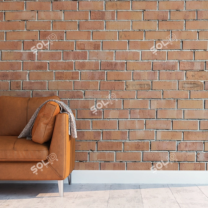 Seamless High-Detailed Brick Texture 3D model image 2