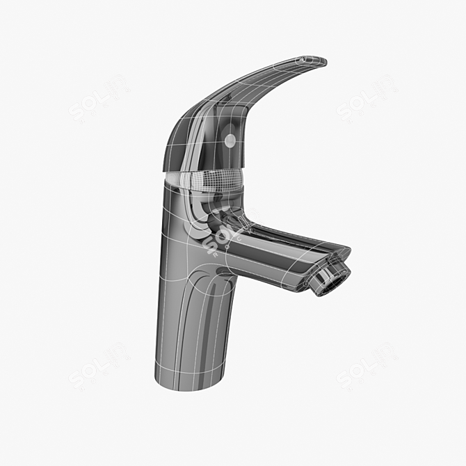 Sleek Modern Faucet 3D model image 2