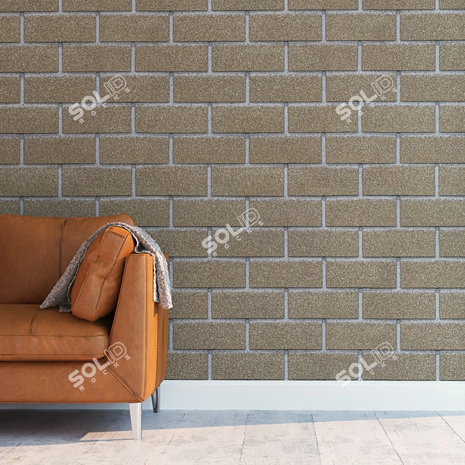 Seamless High Detailed Brick Texture 3D model image 2