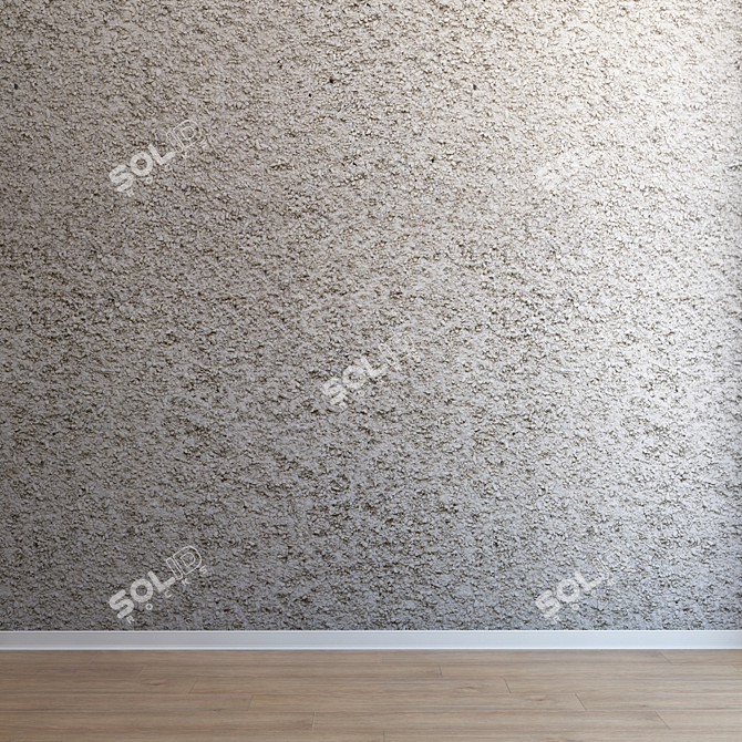 Seamless Stone Plaster for Interior and Exterior 3D model image 3