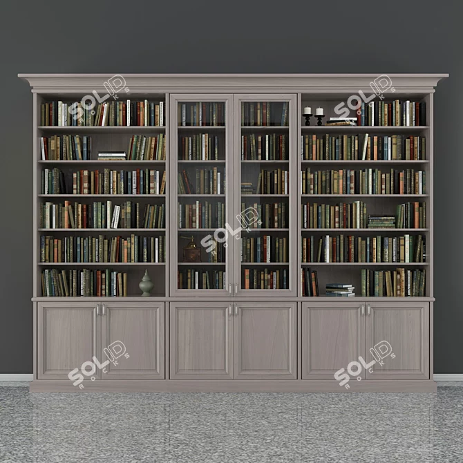 Modern Bookcase: Spacious and Stylish 3D model image 1