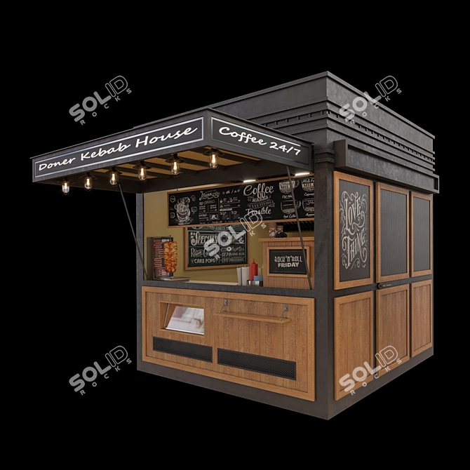 Snack Spot Döner 3D model image 1