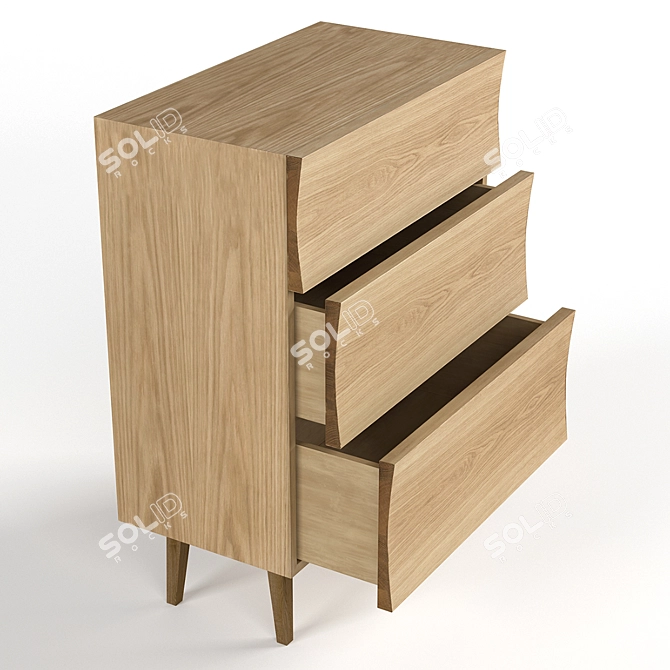 Modern Reflect Cabinet: Stylish Muuto Sideboard 3D model image 2